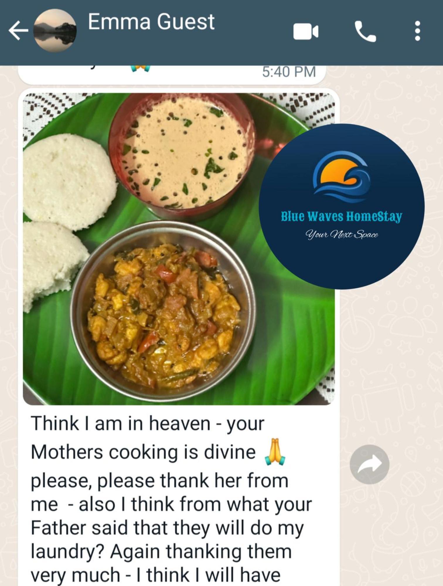 Blue Waves Homestay بونديتْشيري المظهر الخارجي الصورة
